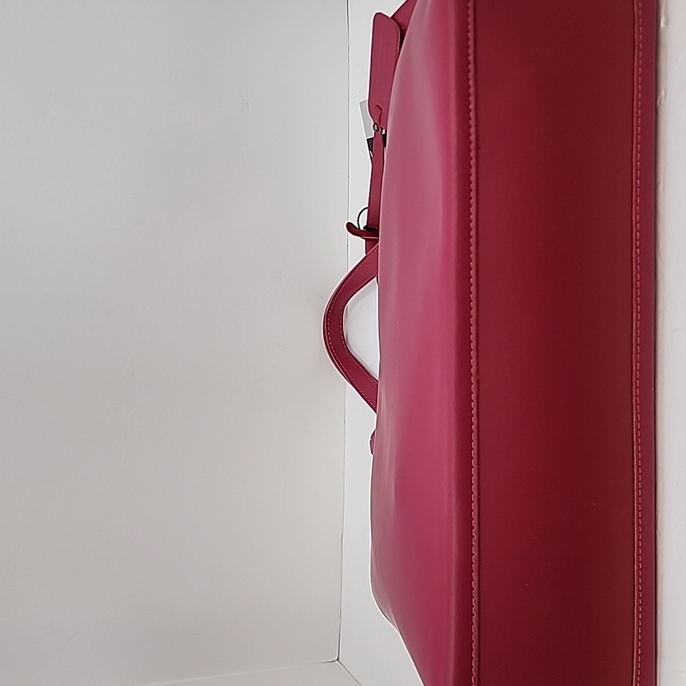 Pink Italian Leather Tote & Shoulder Bag - Picture 5 of 13
